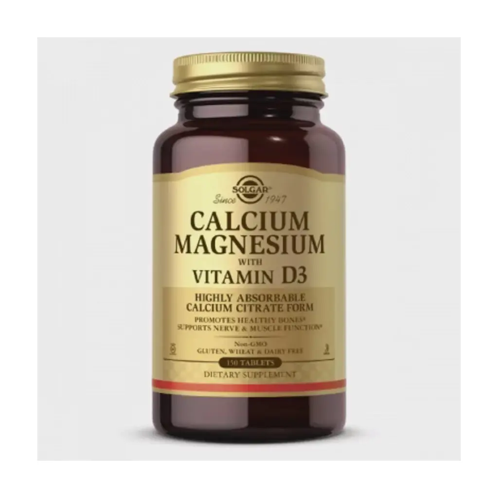 Вітамінно-мінеральний комплекс Solgar Кальцій Магній + Вітамін D3, Calcium Magnesium with Vitamin D3, 150 таблеток (SOL-00518) - фото 3