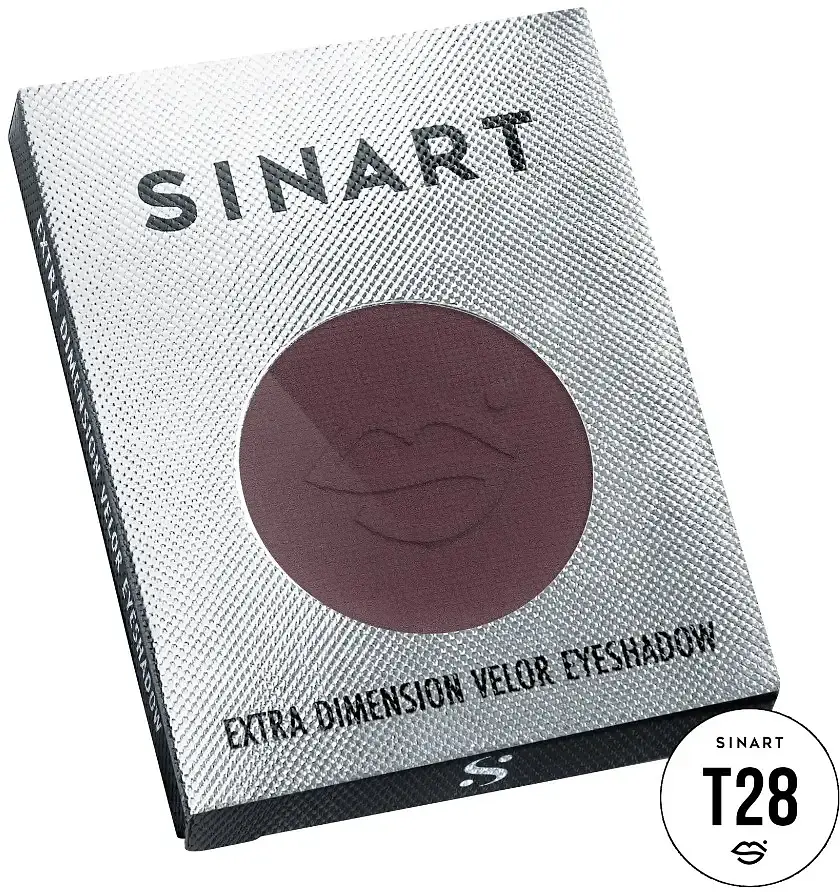 Пресовані тіні для повік Sinart Extra Dimension Velor Eyeshadow T28 1.5 г - фото 2