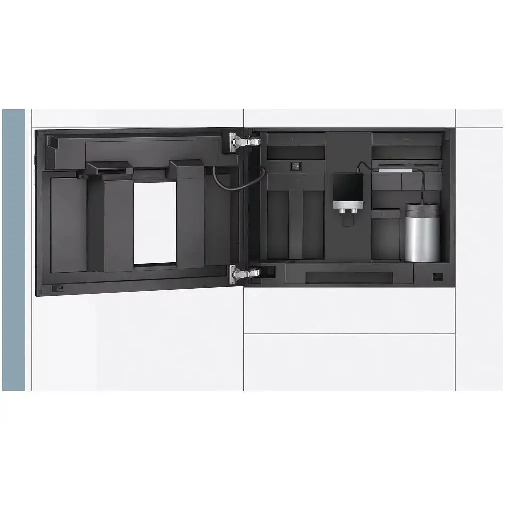 Кофемашина Siemens встраиваемая 2.4л зерно+молотая черная - фото 3