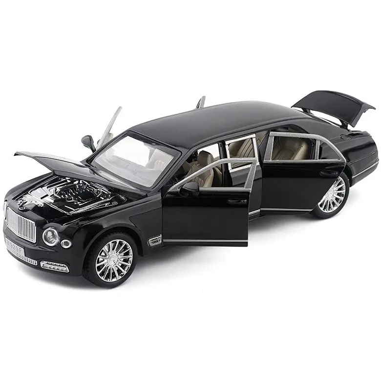 Колекційна металева модель седана АвтоЕксперт Bentley Mulsanne з інерцією, світлом та звуком 1:24 - фото 2