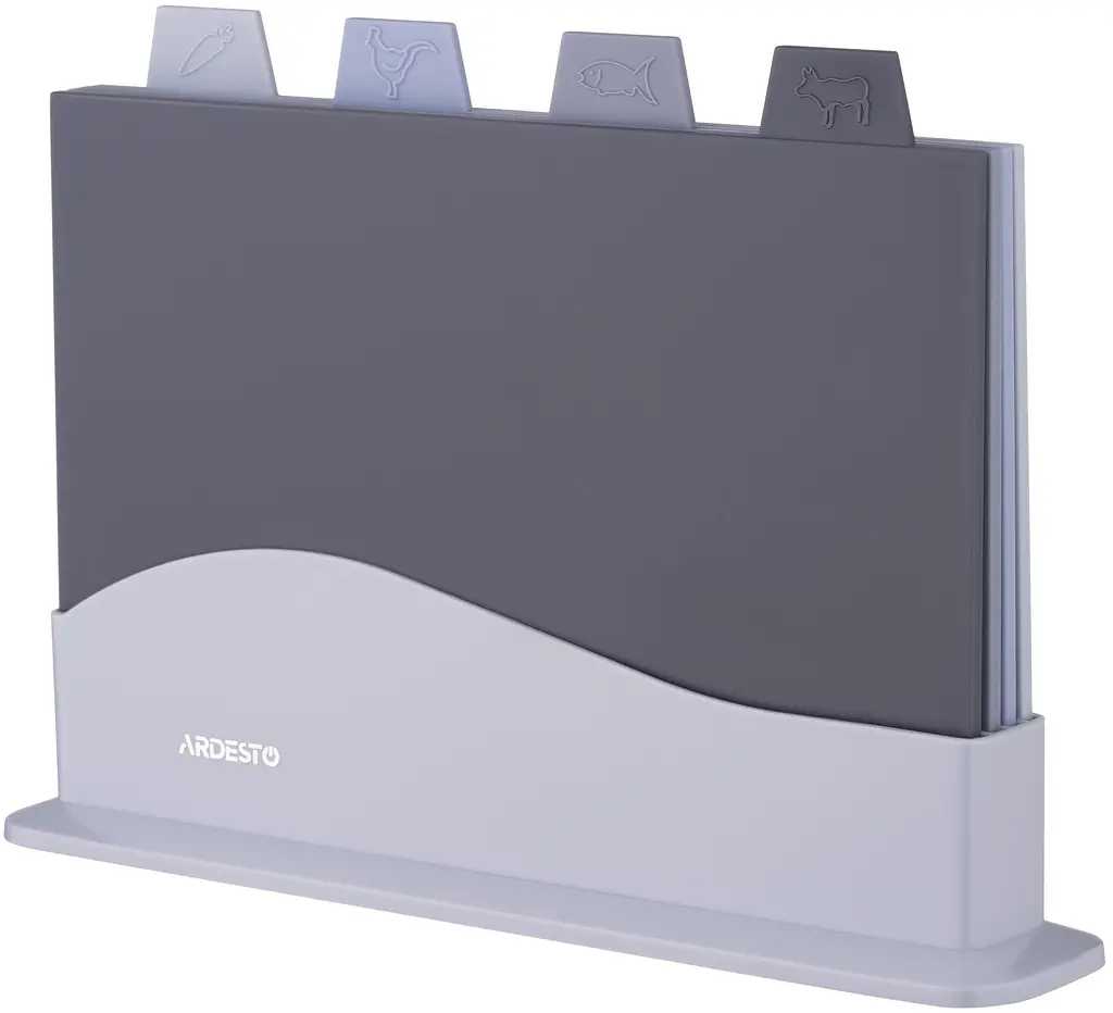 Набор кухонных досок на подставке Ardesto Fresh 23.8x33.8x7см 4 шт. (AR1404GB) - фото 2
