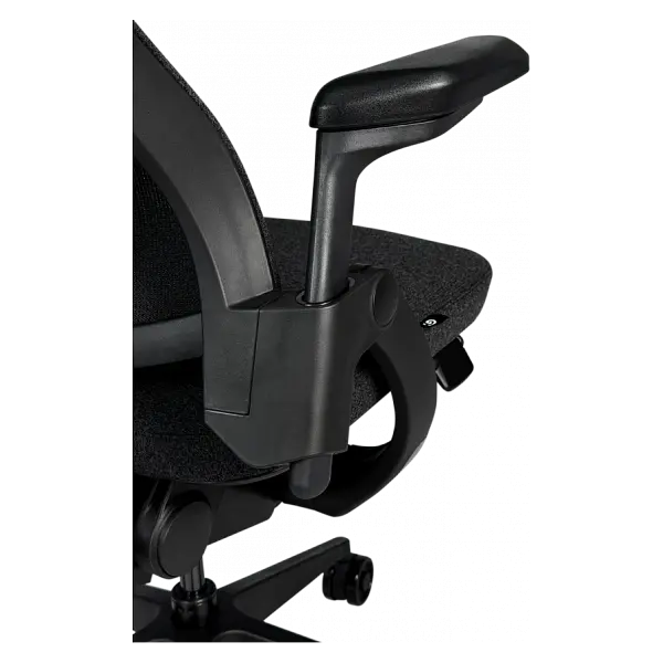 Офісне ергономічне крісло GT Racer B-6314 Fabric Black/Black - фото 5