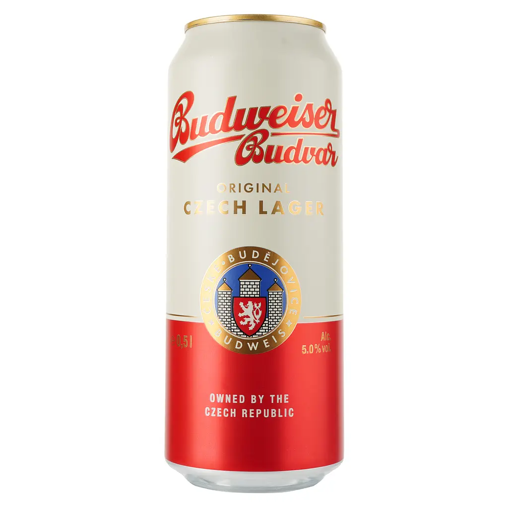 Упаковка пива Budweiser Budvar Original светлого 5% 12 л ж/б (0.5 л х 24 шт.) - фото 2