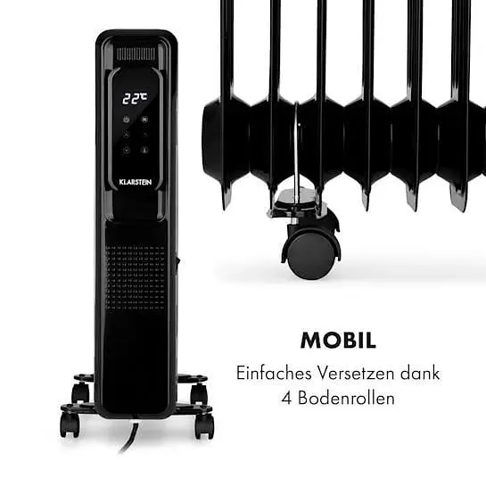 Масляный радиатор Klarstein Thermaxx Elevate Smart (10035277) Черный - фото 3