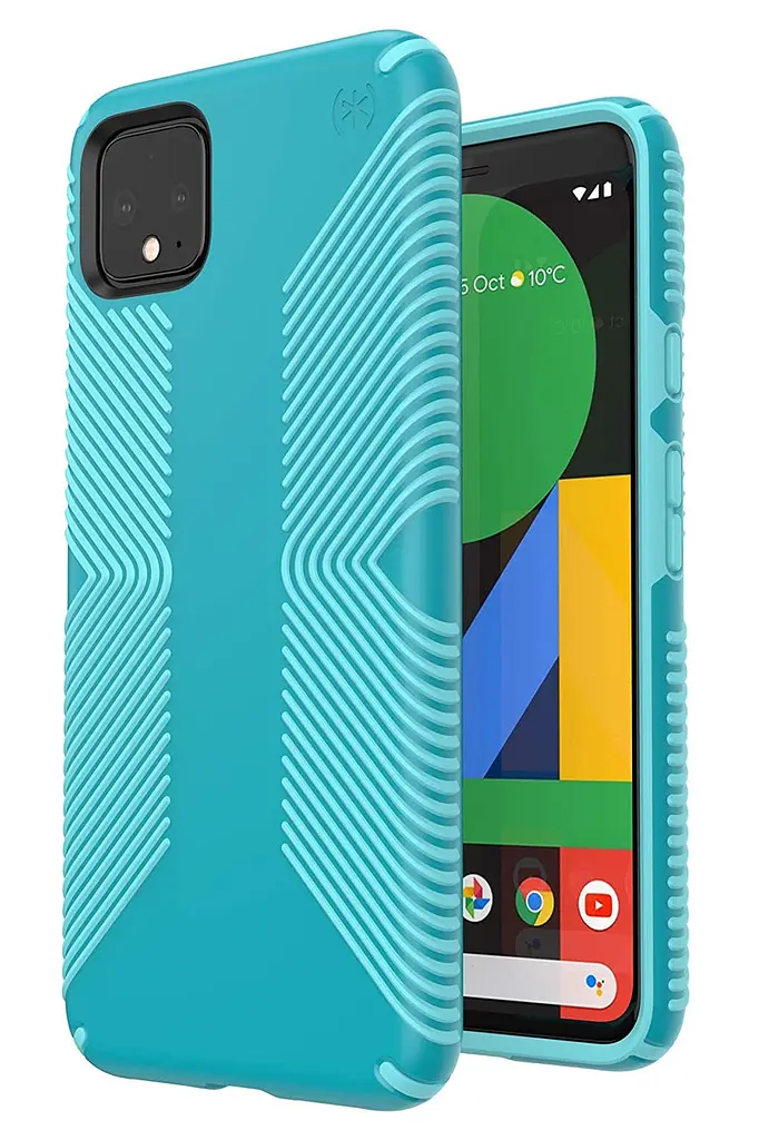 Чохол протиударний з антимікробним покриттям Speck Presidio Grip для Pixel 4 XL Bali Blue - фото 4