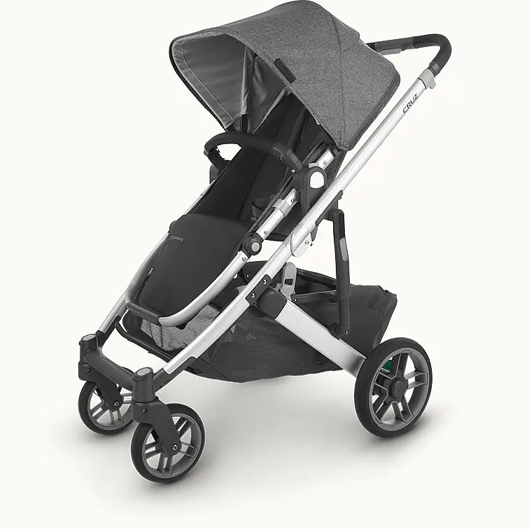 Универсальная коляска 2 в 1 UPPAbaby CRUZ 2, JORDAN (графитово-серый меланж/серебристая рама/черная кожа) - фото 10