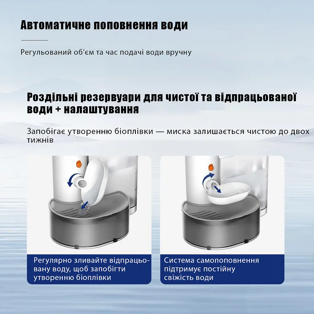 Фонтан для кота PetGravity 3 л, смарт фонтанчик з системою очищення - фото 5