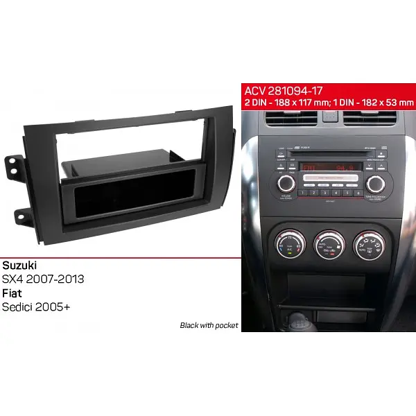 Переходная рамка Suzuki SX4 ACV 281094-17 - фото 5