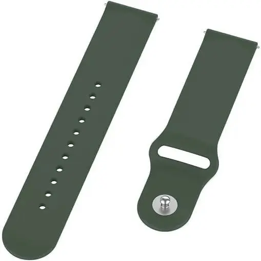Силиконовый ремешок BeCover для Nokia / Withings Steel / Steel HR Khaki (706284) - фото 2