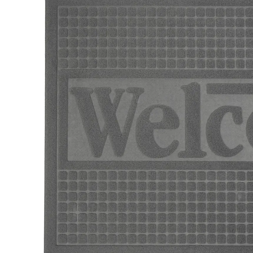 Килимок придверний Eco Fabric Welcome без кромки сірий 60 х 90 см (6090-011) - фото 3