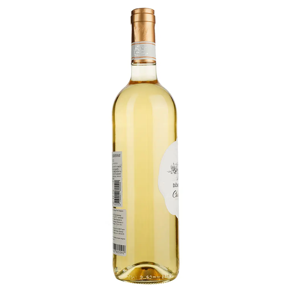 Вино Dome Du Pont Chardonnay Blanc, белое, сухое, 0,75 л - фото 2
