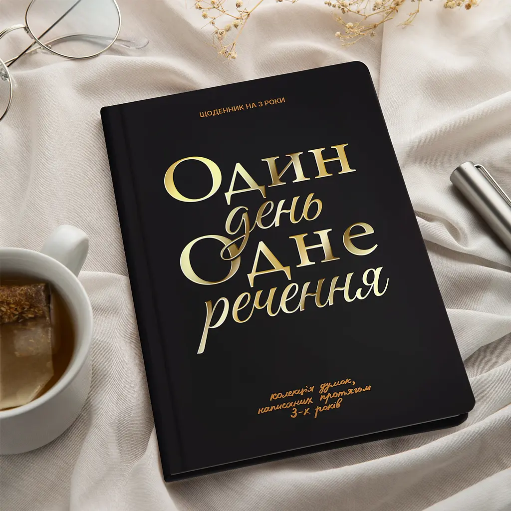 Щоденник на 3 роки «Один день одне речення» чорний - фото 10