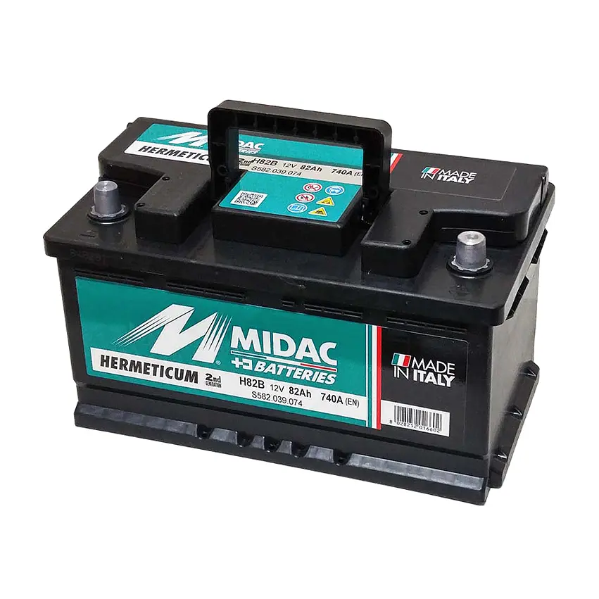 Аккумулятор 6СТ-82 MIDAC HERMETICUM 12V, 82Ah (-/+) низкий евро, EN740А - фото 3