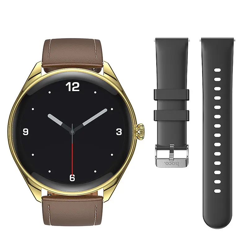 Смарт-часы Hoco Smart Watch Y22 Amoled Smart sports watch (call version) Champagne gold - фото 3
