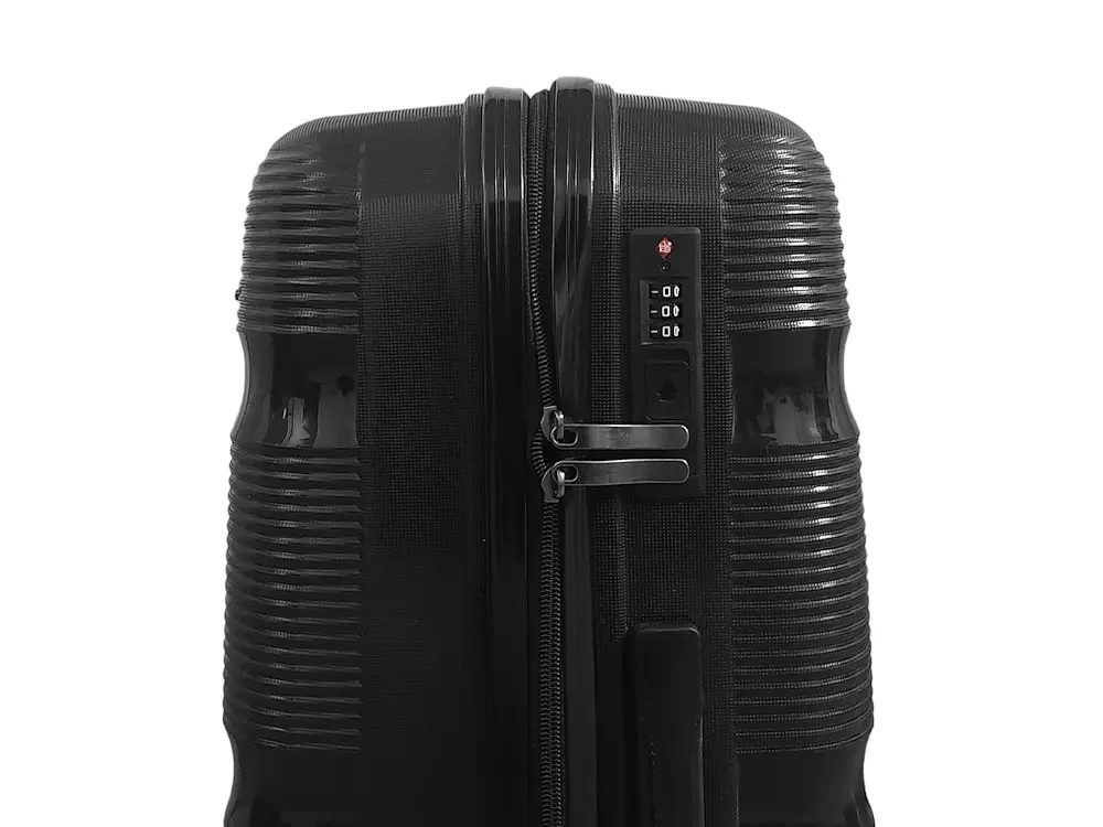 Валіза велика L Milano bag 0307 поліпропілен Чорний - фото 6