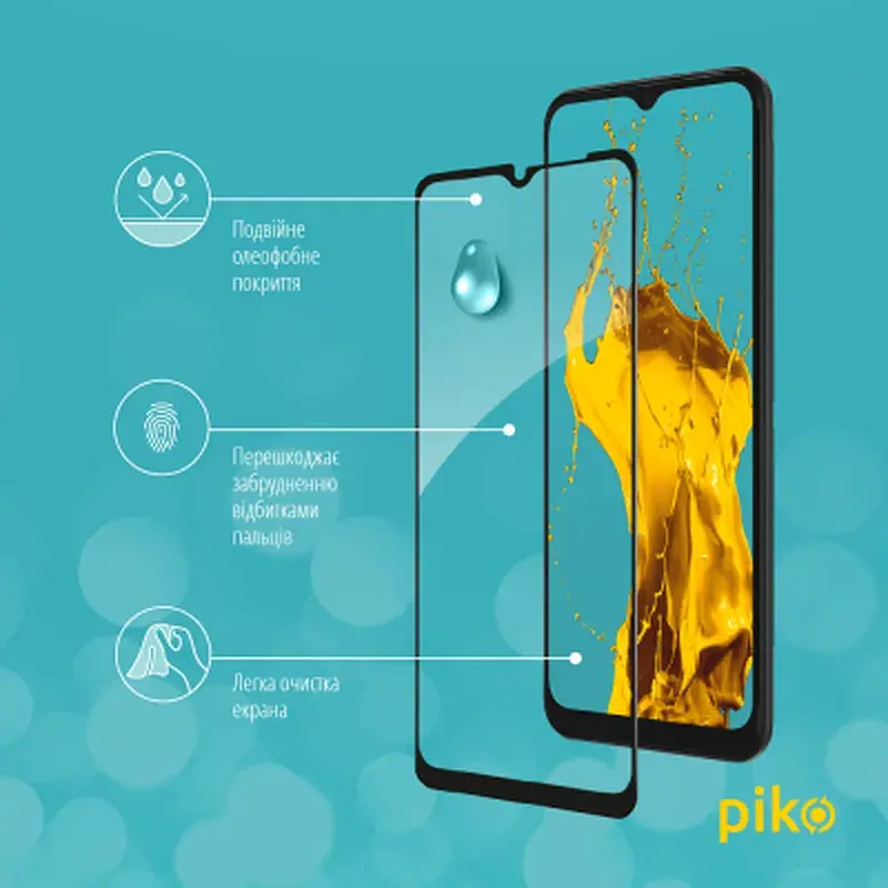 Скло захисне Piko Full Glue Samsung A03 Black (1283126521645) - фото 4