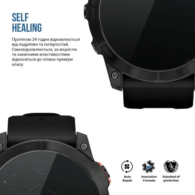 Плівка захисна Armorstandart Matte hydrogel Garmin Fenix 7X Solar 51mm 6 pcs (ARM92008) - фото 3