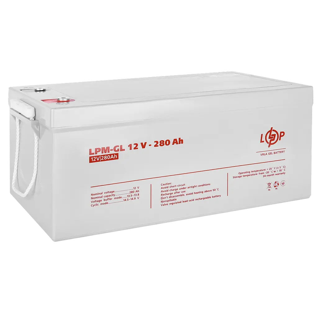Аккумулятор гелевой LPM-GL 12V - 280 Ah - фото 2