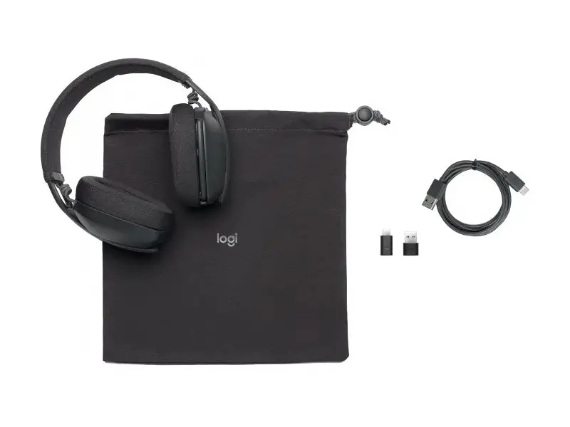 Навушники з мікрофоном Logitech Zone Vibe Wireless UC version Graphite (981-001199) - фото 4