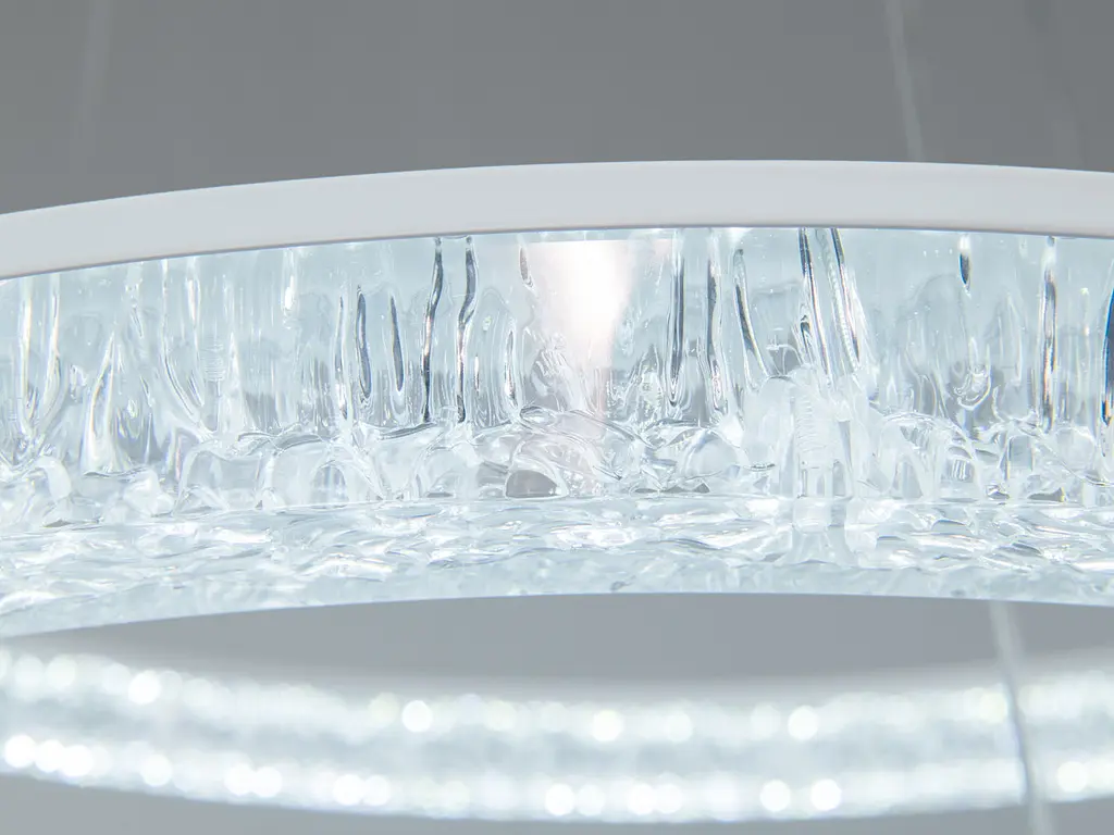 Підвісна LED люстра Diasha D9711/800+600+400WH біла, 148 W, з пультом, освітлення до 30 м2 - фото 5