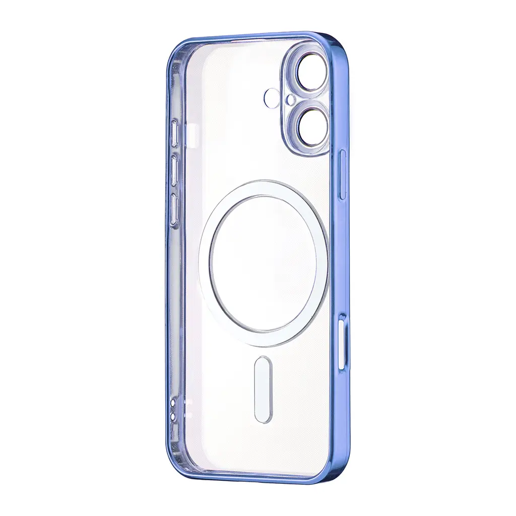 Чохол Ductil Metallic Edge with MagSafe (Protected Camera & Lens) iPhone 16 Light Blue - фото 3