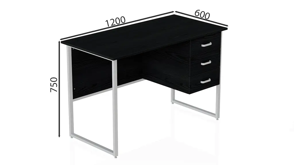 Компьютерный стол Гарри 75x120x60 белый ДСП Сосна Кембра 16мм FRD-104054 - фото 4