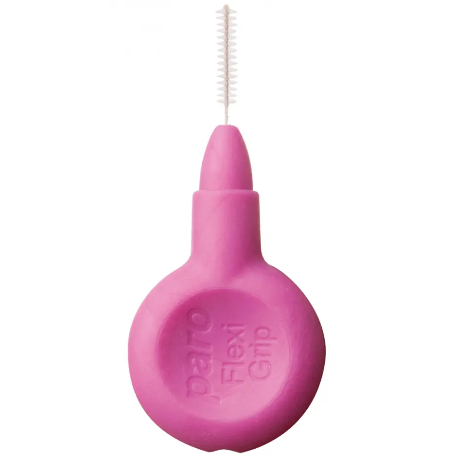 Межзубные ершики Paro Swiss Flexi Grip супер-тонкие цилиндрические 2 мм 4 шт. розовые (Esro AG) - фото 2