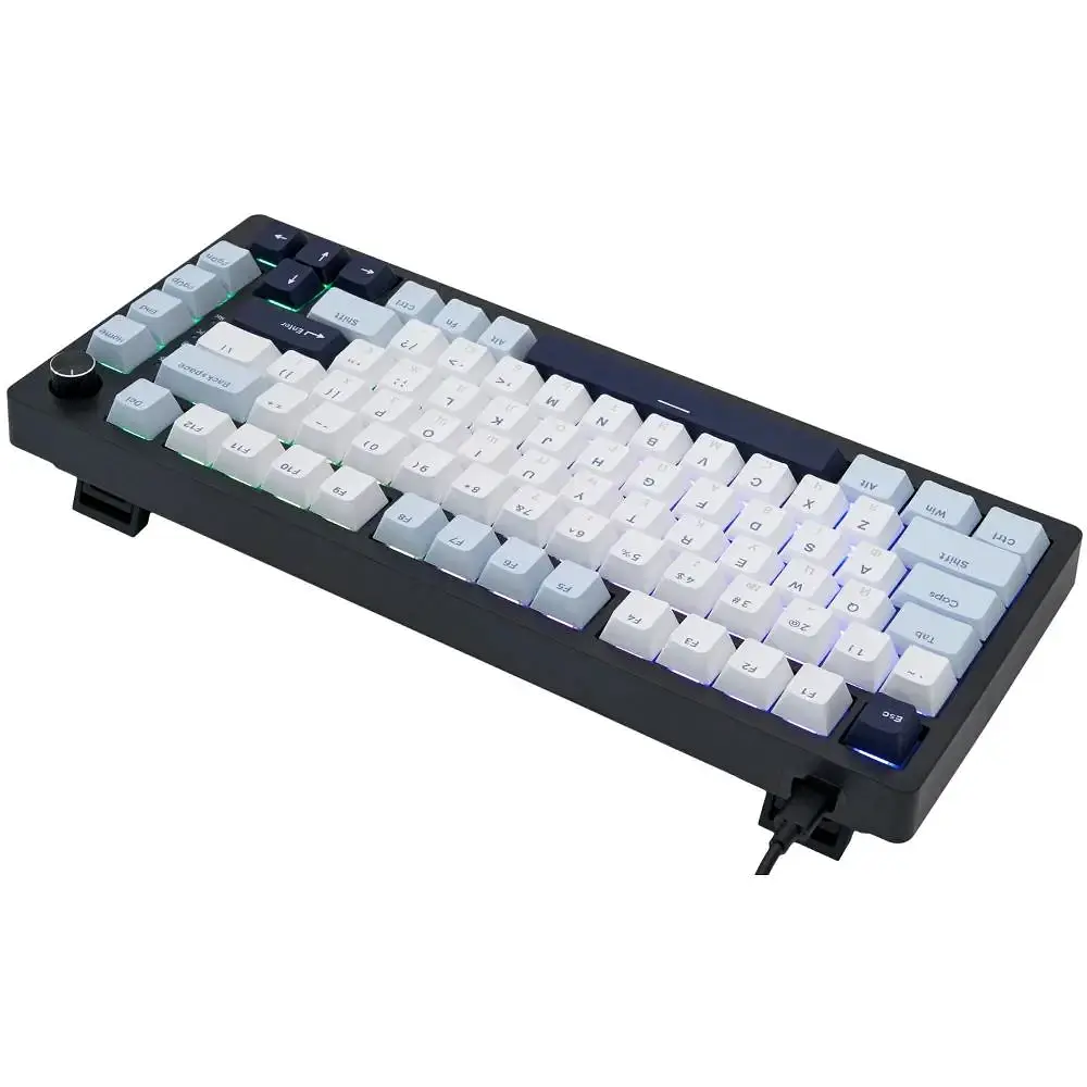 Игровая беспроводная механическая клавиатура Kondor Orion PRO / Три режима подключения / Cream Violet Switch / White Black - фото 5