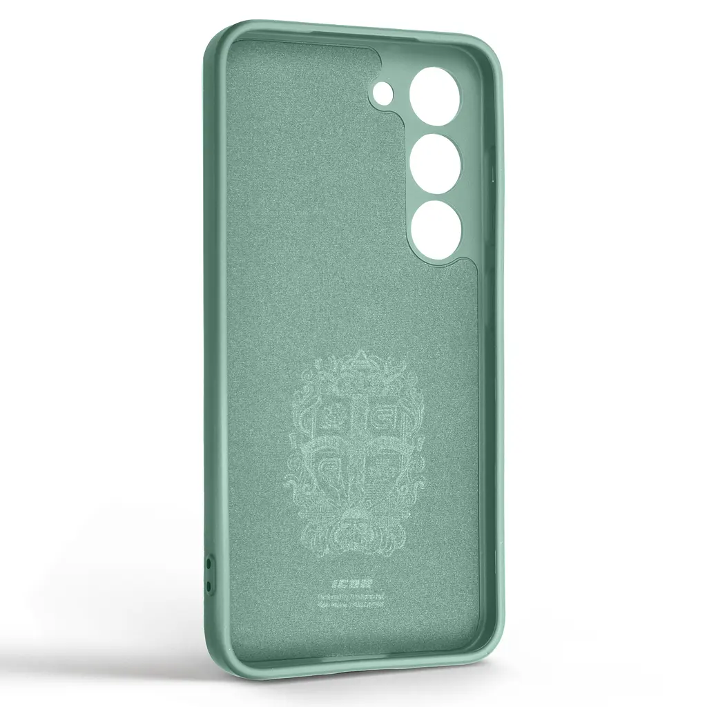 Силиконовый чехол для Samsung Galaxy S23 (SM-S911), Icon Ring, зеленый, панель-накладка, с кольцом-подставкой на 360°, противоударный, возможность использования магнитных держателей, ArmorStandart (ARM68790) - фото 2