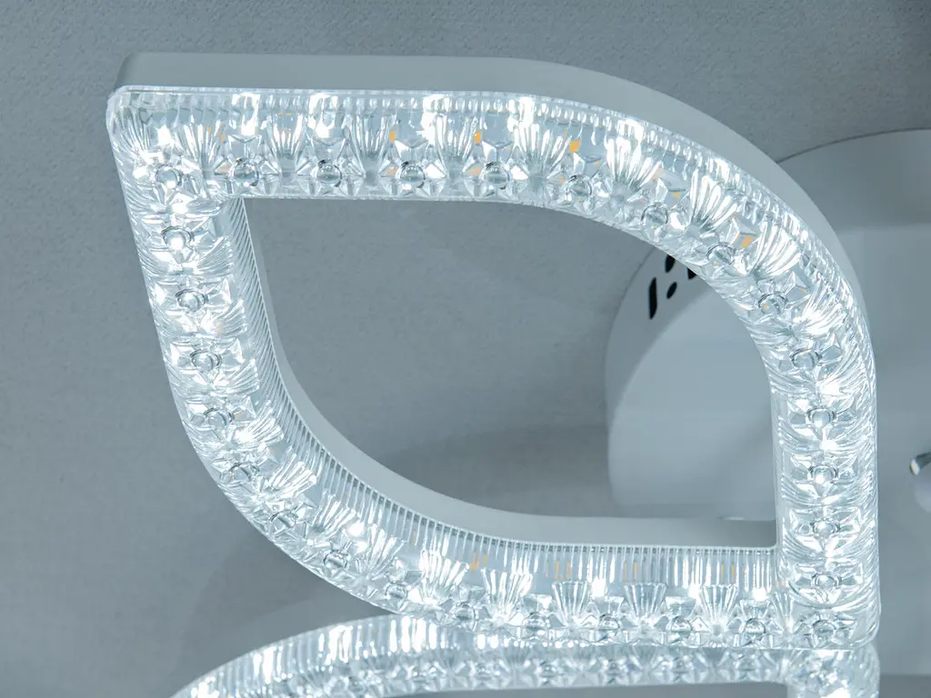 Стельова LED люстра Diasha MX4773/2+2WH 68W, 3740 lm, 53x69 см, біла - фото 6