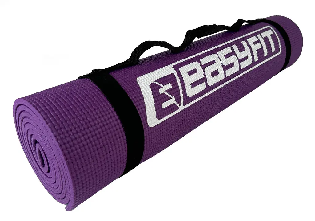 Килимок для йоги та фітнесу EasyFit ПВХ (PVC) Фіолетовий (EF-1918-V) - фото 3