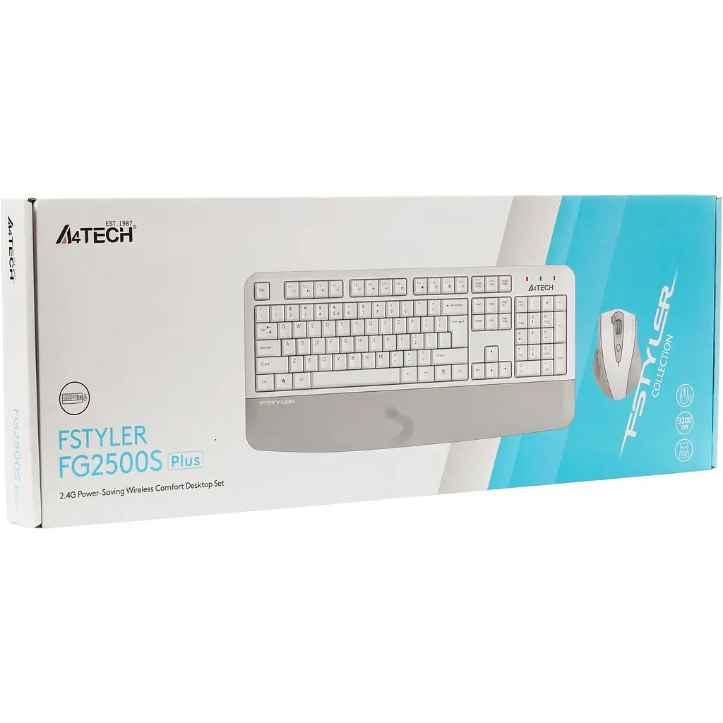 Комплект (клавіатура + миша) A4Tech Fstyler FG2500S Plus White (4711421003254) [159793] - фото 8