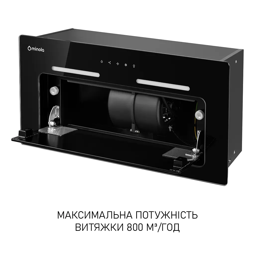 Витяжка повновбудована MINOLA HBI 6473 BL GLASS 800 LED Line - фото 12