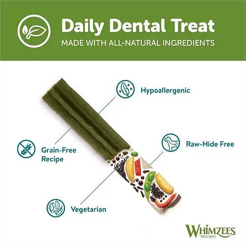 Натуральні ласощі для зубів собак WHIMZEES Dental Treats Stix S 150 шт. - фото 3