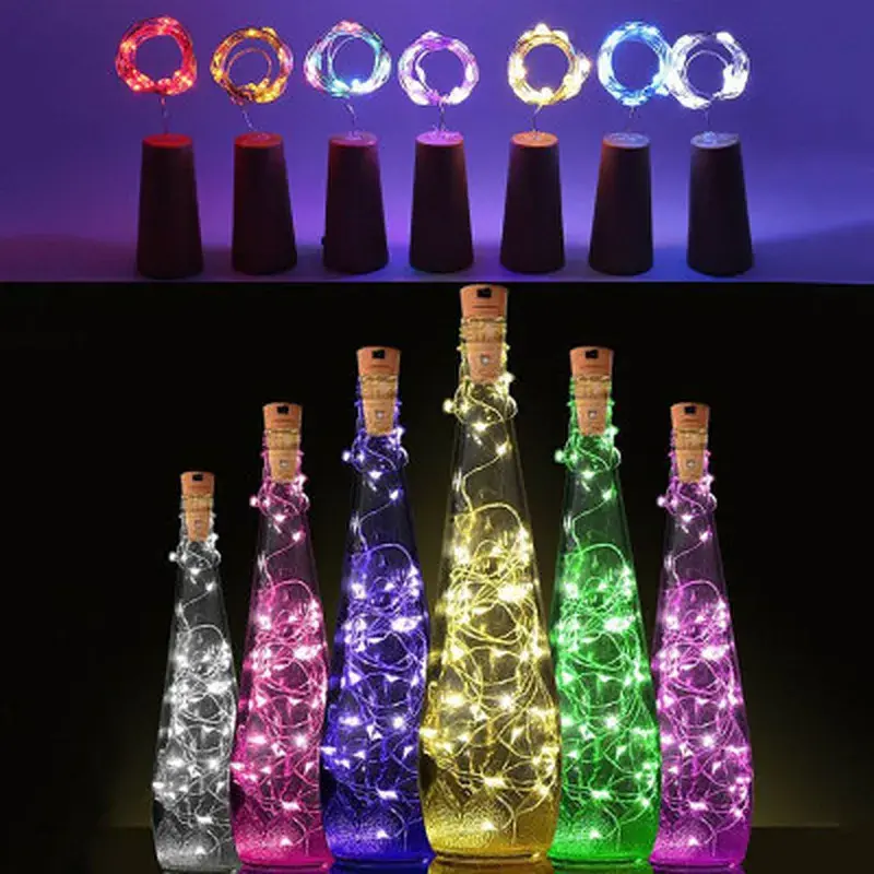 Гірлянда ColorWay пробка для пляшки на батарейках LED 20/2М (5шт/уп) кольорова (CW-GC-20L2BMC) - фото 6