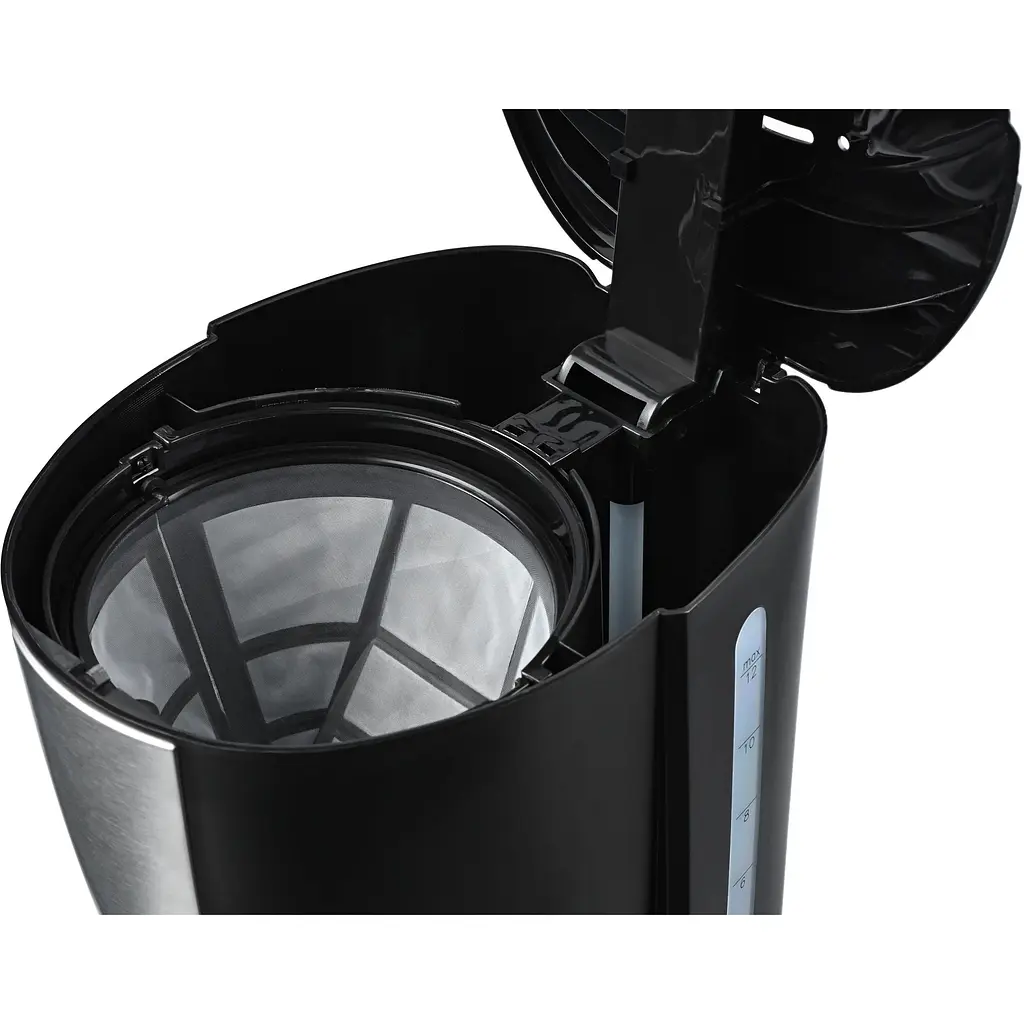 Кавоварка Ardesto крапельна FCM-D2100, 1.2 л мелена чорно-срібляста - фото 5