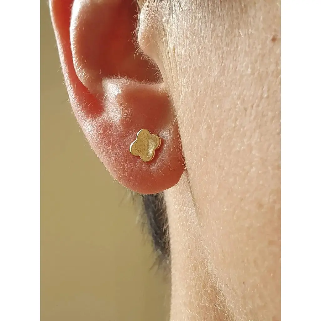 Золотые серьги-пуссеты Вселенная. 20708500 - фото 3