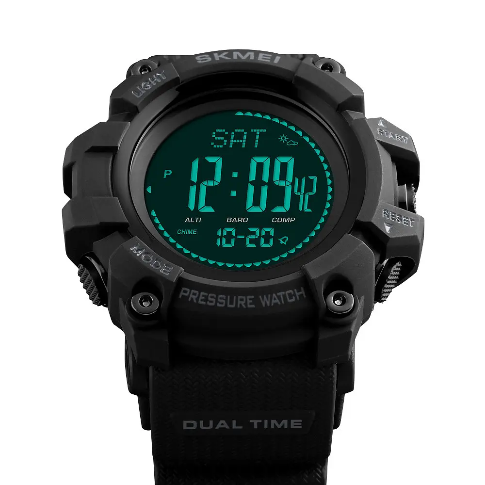 Наручний годинник чоловічий Skmei 1358 Black, 1358BK (12272) - фото 4
