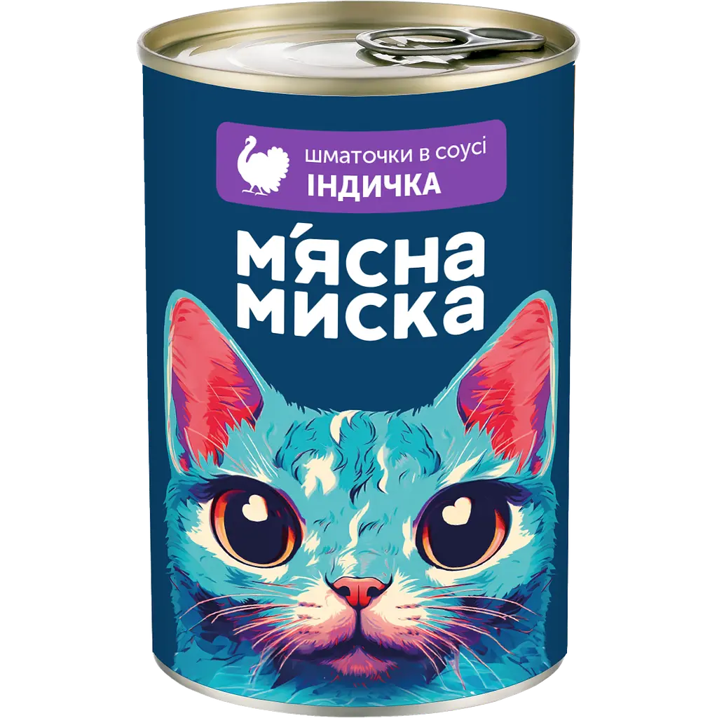 Набір вологого корму для котів М'ясна миска шматочки в соусі Мікс 8 шт x 415 г - фото 2