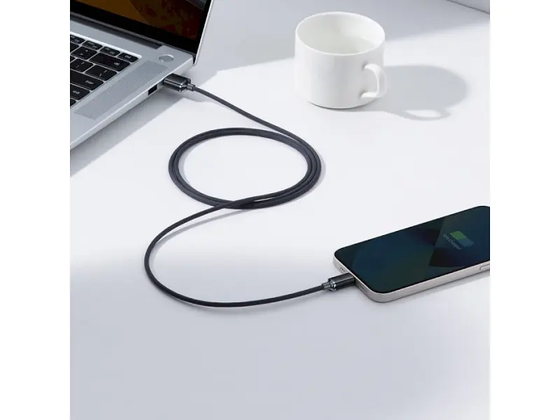 Кабель Lightning BASEUS Crystal Shine Series Fast Charging Data Cable USB to Lightning 2m Black (CAJY000101) - фото 9