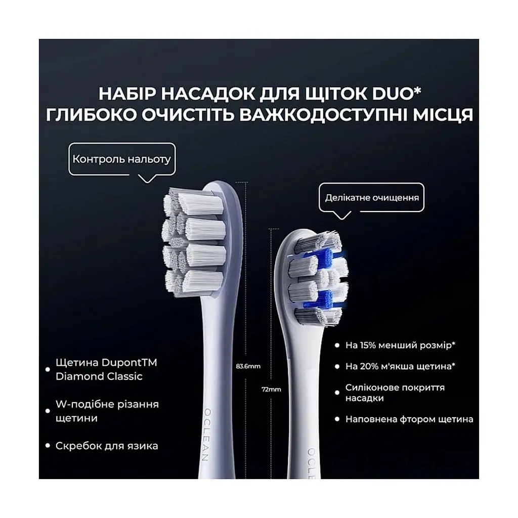 Електрична зубна щітка Oclean X Plus Pro Digital Silver (6970810556179) - фото 9