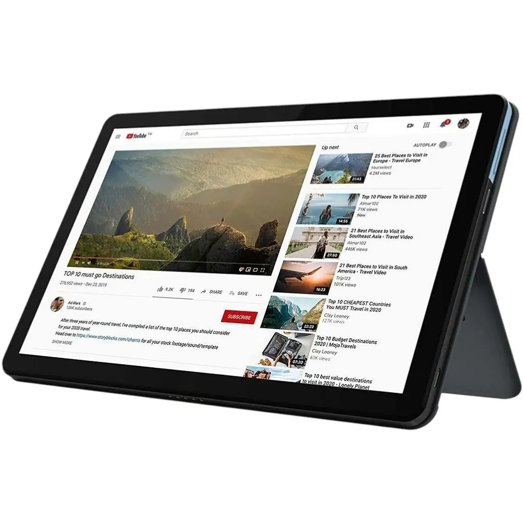 Ноутбук Lenovo Chromebook Duet 10.1 4/64GB WiFi Iron Grey (OB) (ZA6F0035US) - фото 3