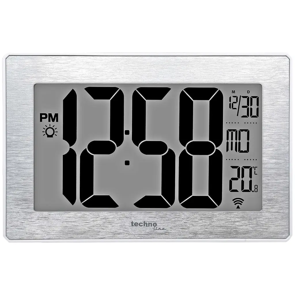 Часы настенные Technoline WS8019 Silver (WS8019), Серебристый - фото 2