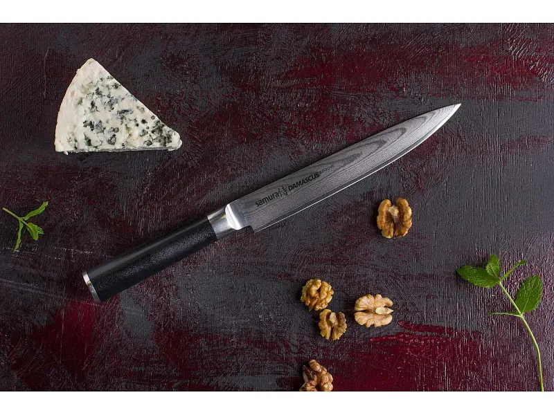 Кухонний ніж SAMURA Damascus Slicing 230 мм SD-0045 - фото 2