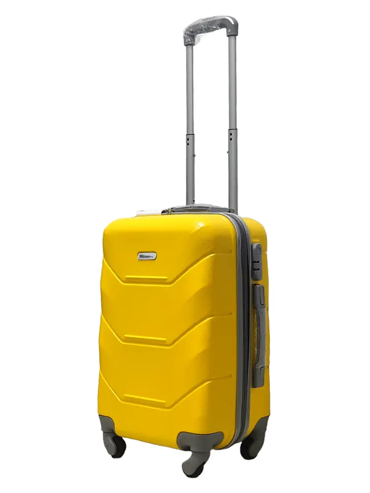 Валіза маленька S ABS-пластик Milano bag 147M 55×38×23см 45л Жовтий - фото 2