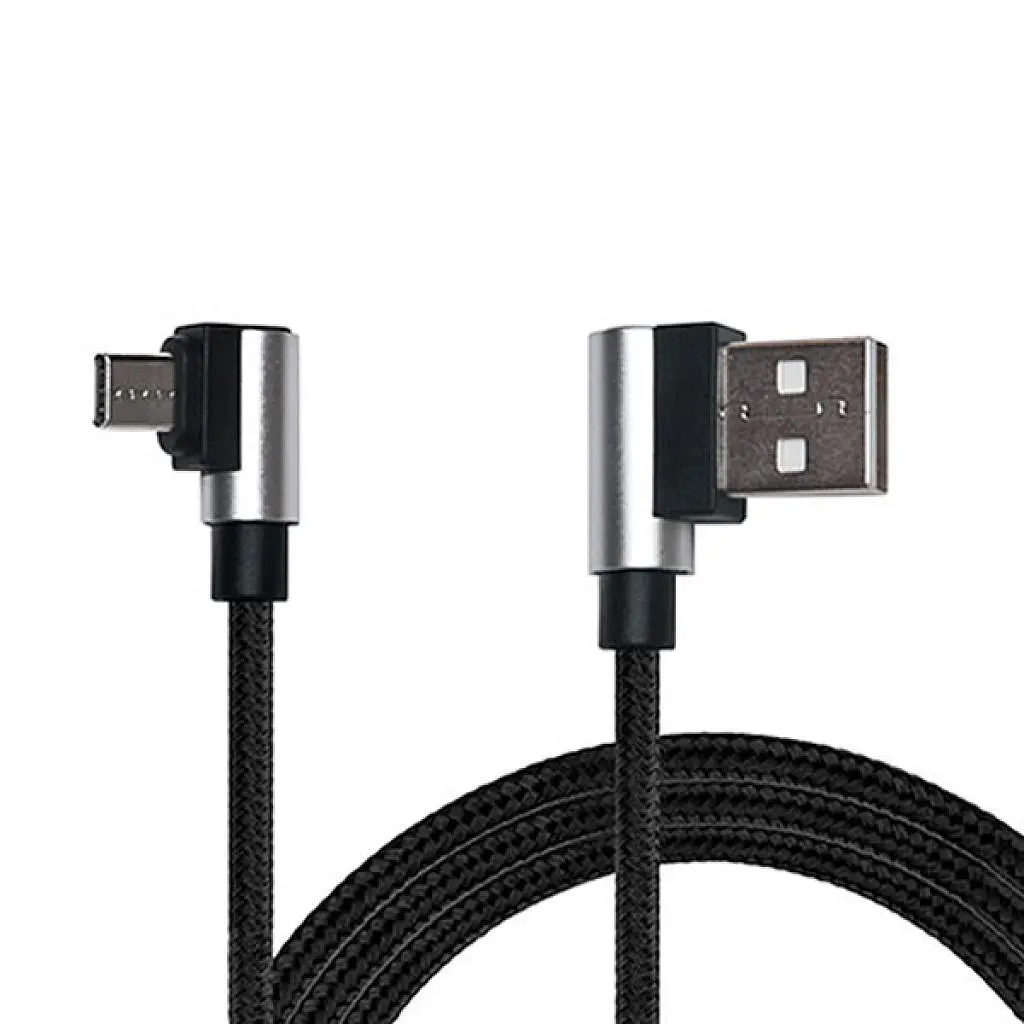 Дата кабель USB 2.0 AM to Micro 5P 1.0m Premium black REAL-EL (EL123500031) - фото 3