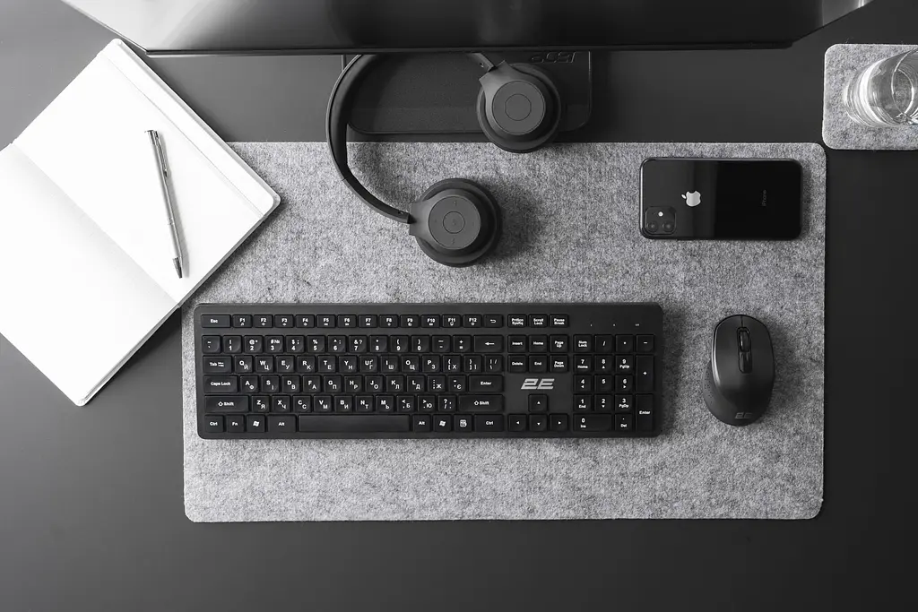 Клавіатура бездротова 106key, WL 2E KS260 Black - фото 6