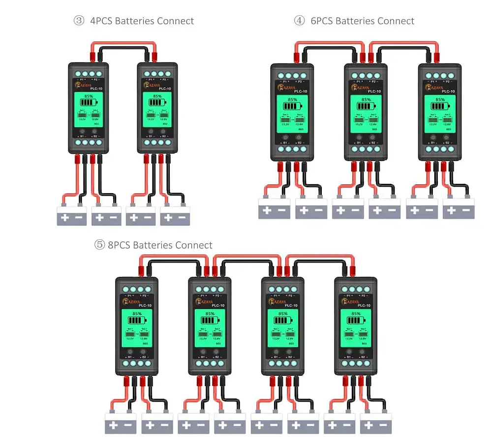 Балансувальник (балансир) Mazava PLC-10 Battery Equalizer AG241010 - фото 8