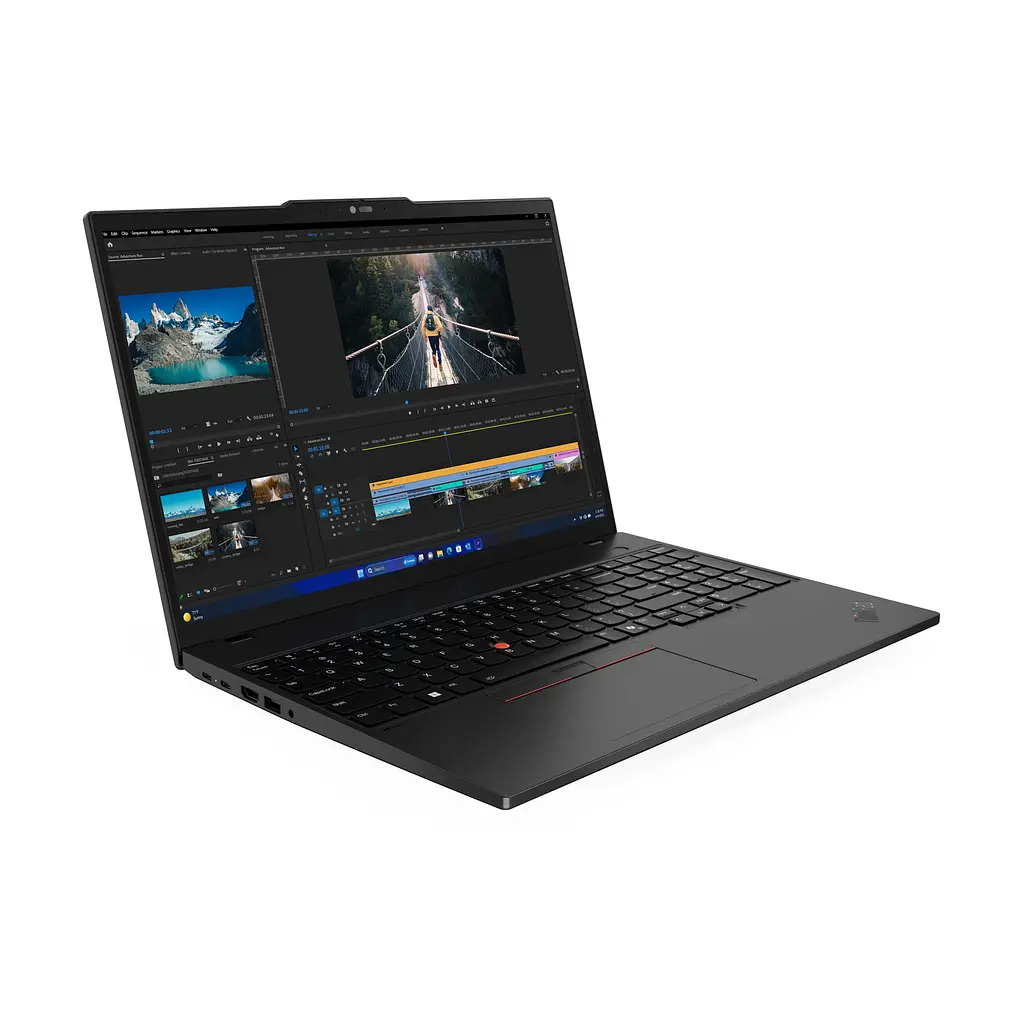 Ноутбук Lenovo ThinkPad T16-G3 16 WUXGA IPS AG, Intel U7-155U, 32GB, F1TB, UMA, DOS, чорний (21MQS0F900) - фото 2