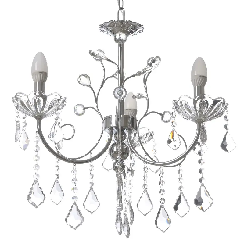 Люстра свеча Brille подвесная хрустальная E14 60W (BCL-657S/3) - фото 6